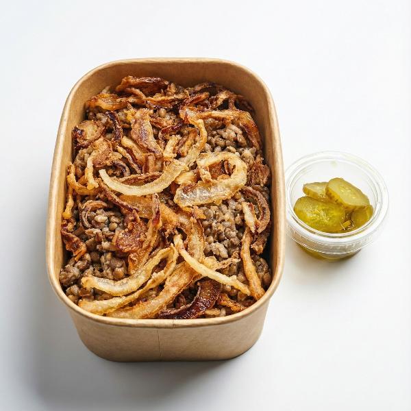 Mdardara, lentils and rice with caramelized onions
